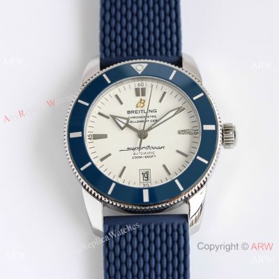 G Factory Swiss Breitling Superocean Heritage II GF B20 Watch Blue Ceramic Rubber Strap